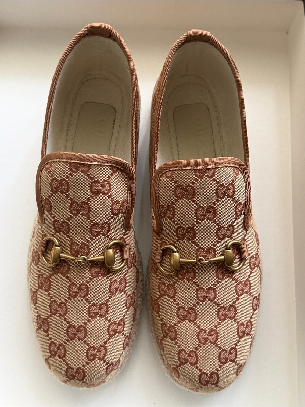 Gucci GG Supreme Horsebit "Summer Hybrid" Loafers